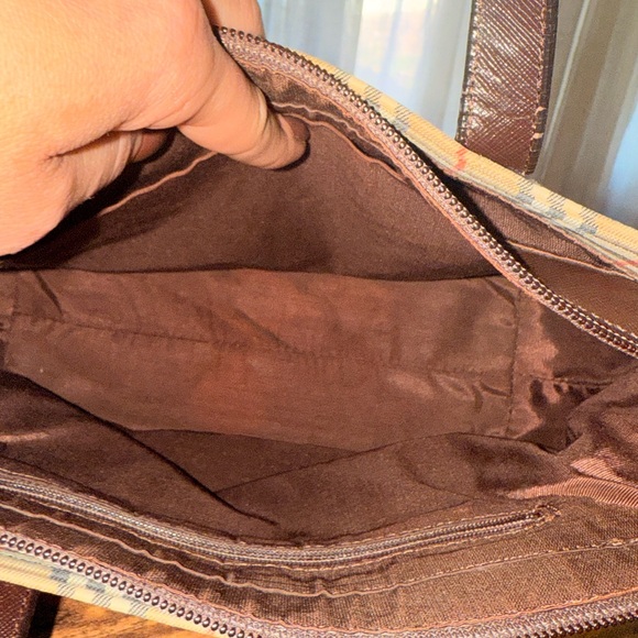 Burberry Checkered Brown and Tan vintage bag and matching wallet! - Picture 7 of 14